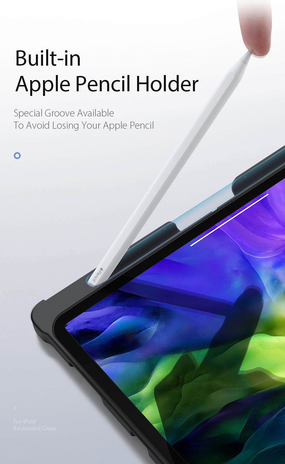 Apple Pencil Holder of Majic KeyBord