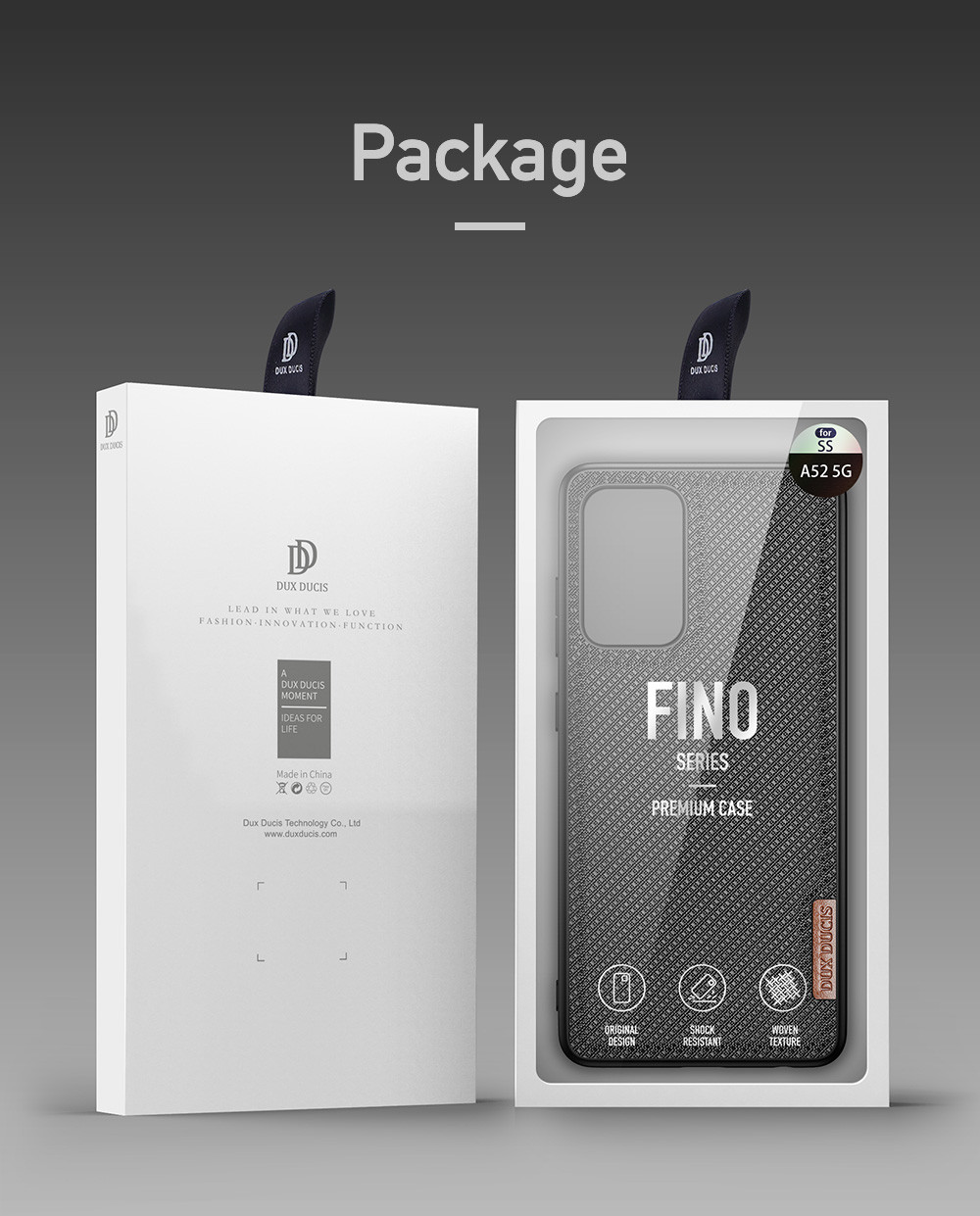 Fino Series Back Case for Samsung Galaxy A52 5G / A52