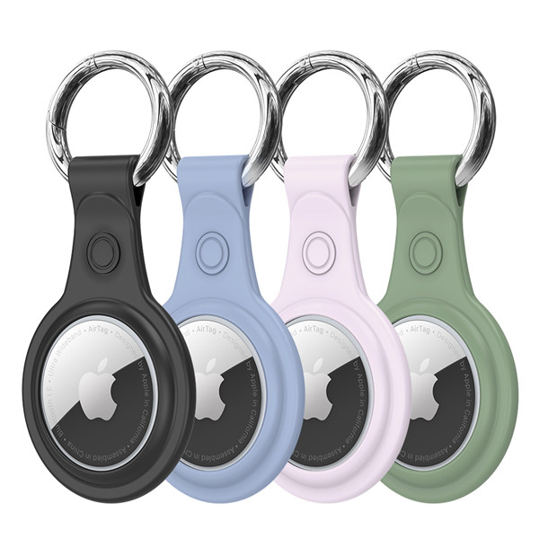 TPU Secure Holder with Key Ring for AirTag (4Pack)