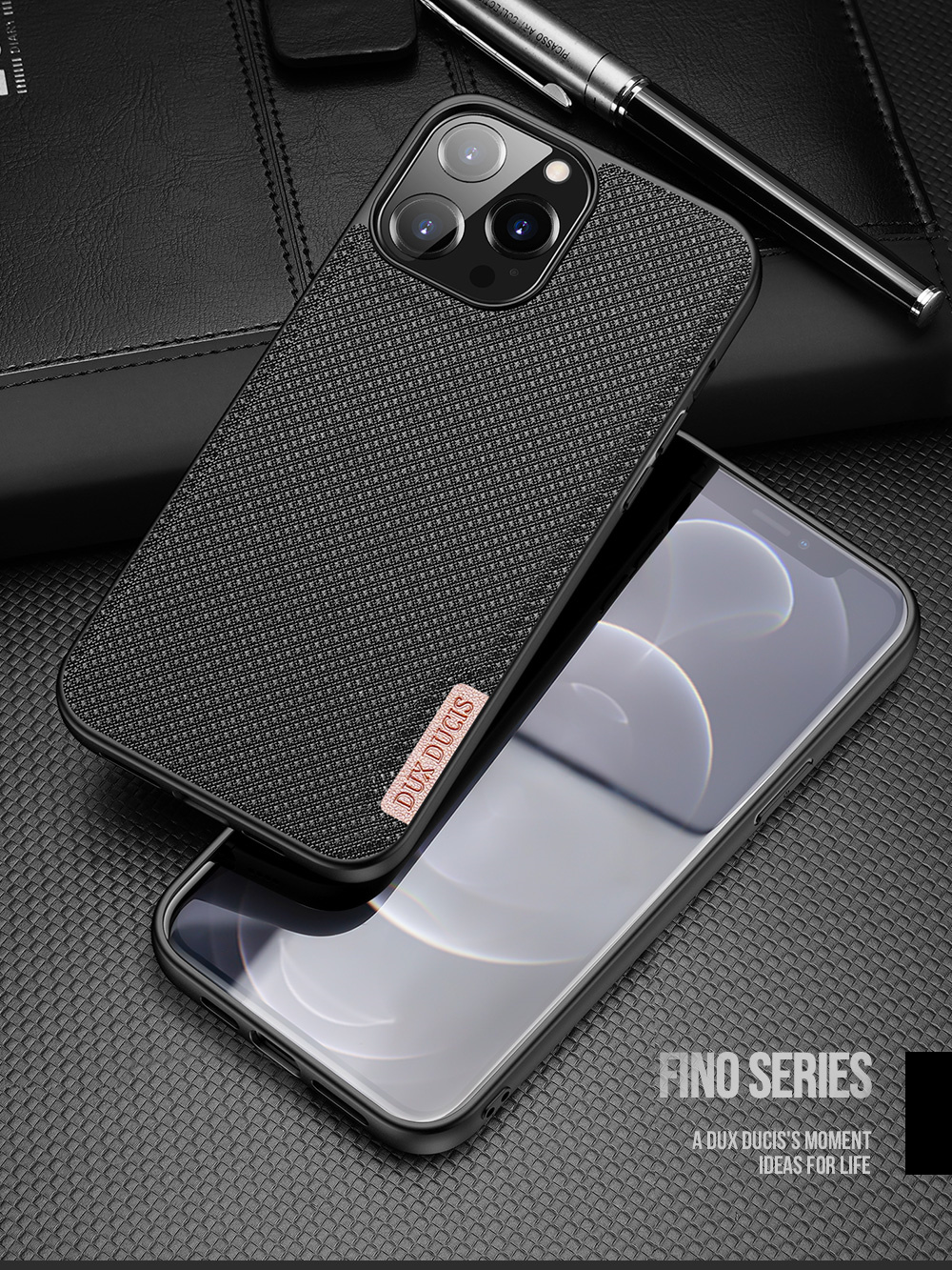 Fino Series Back Case for iPhone 13    Pro Max_Phone Case, USB Cable