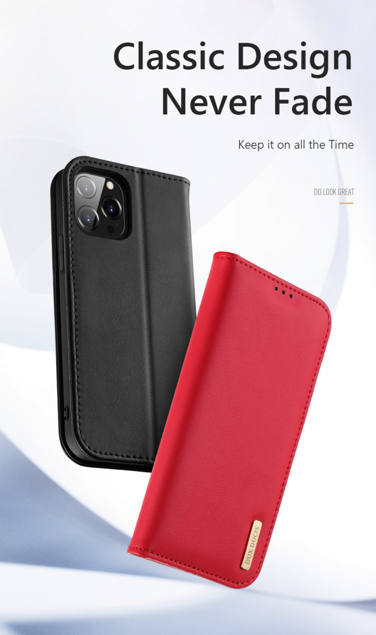 Hivo Series Leather Wallet Case for iPhone 13 Pro Max_Phone Case, USB