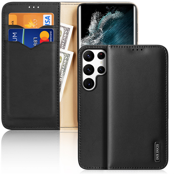 Hivo Series Leather Wallet Case for Samsung Galaxy S22 Ultra 5G