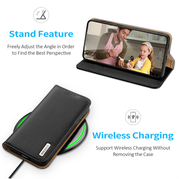 Hivo Series Leather Wallet Case For Samsung Galaxy S22 Plus Phone Case 