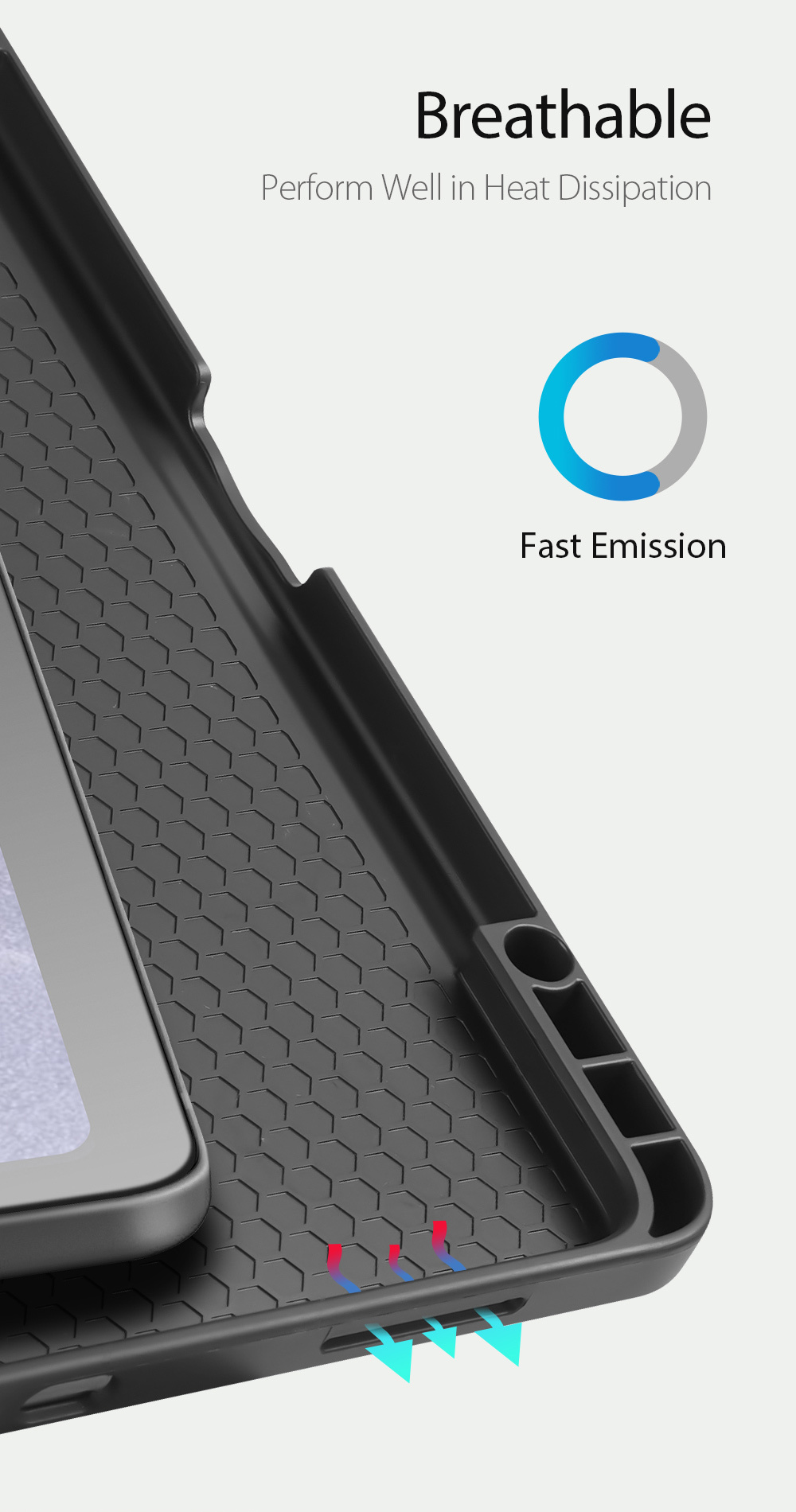 Pokrowiec Dux Ducis Domo z inteligentną funkcją snu dla tabletu Xiaomi Redmi  Pad SE 11'' - niebieski 