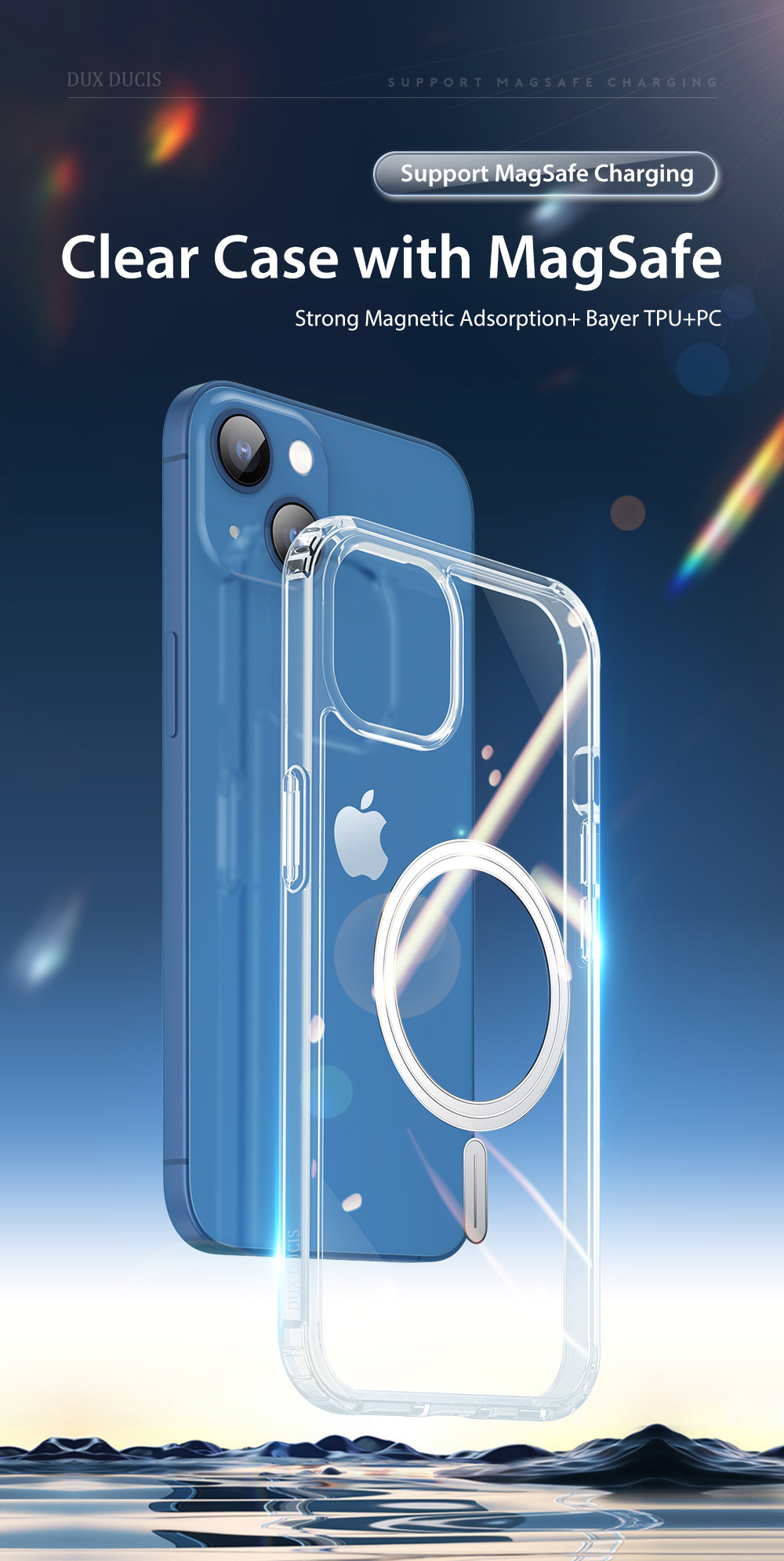 Clin Mag Series Clear Case with MagSafe for iPhone 13 mini - Phone