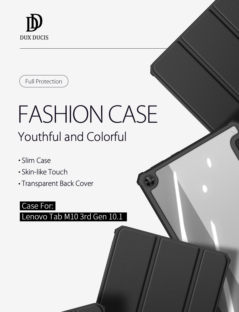 Toby Series Case for Lenovo Tab M10 3rd Gen  (Auto Sleep Wake)_Phone  Cases, Tablet Cases, Screen Protection, Apple Accessories & Peripherals