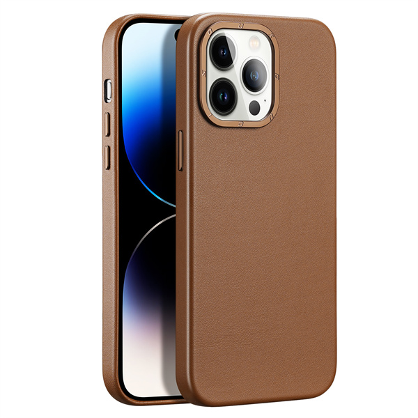 Grit Series PU Back Cover with MagSafe for iPhone 14 Pro