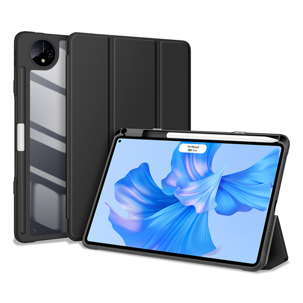 DUX DUCIS Hülle für Huawei MatePad 11 Zoll 2021 Ultra Slim Cover Schutzhülle mit Standfunktion Schwarz Sleep Wake Up Funktion Kompatibel für Huawei MatePad 11 DBY-W09 Black 