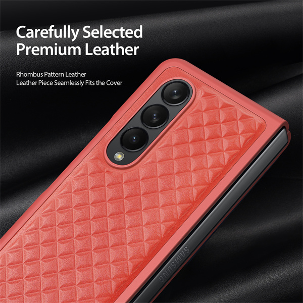 PREMIUM LEATHER CASE WITH BACK STAND – Z FOLD 4 – Dealonation