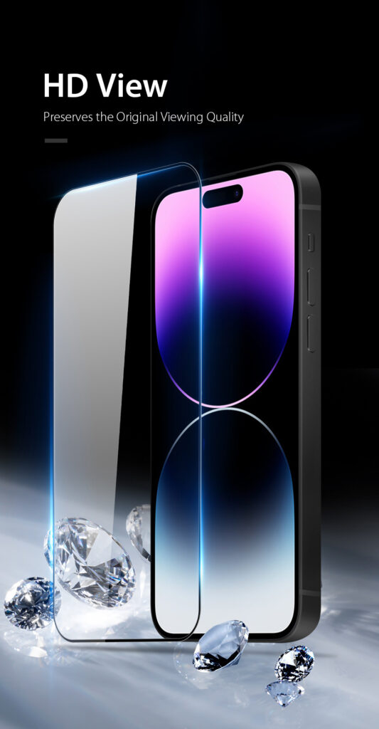 Tempered Glass Screen Protector for iPhone 14 Pro Max Phone Cases