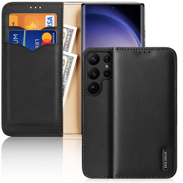 Hivo Series Leather Wallet Case for Samsung Galaxy S23 Ultra