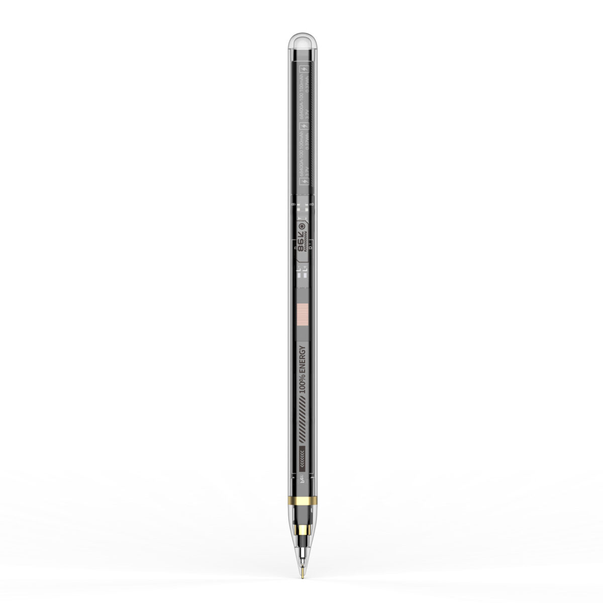 SP-04 Transparent Stylus Pen with Wireless Charging and Power Display