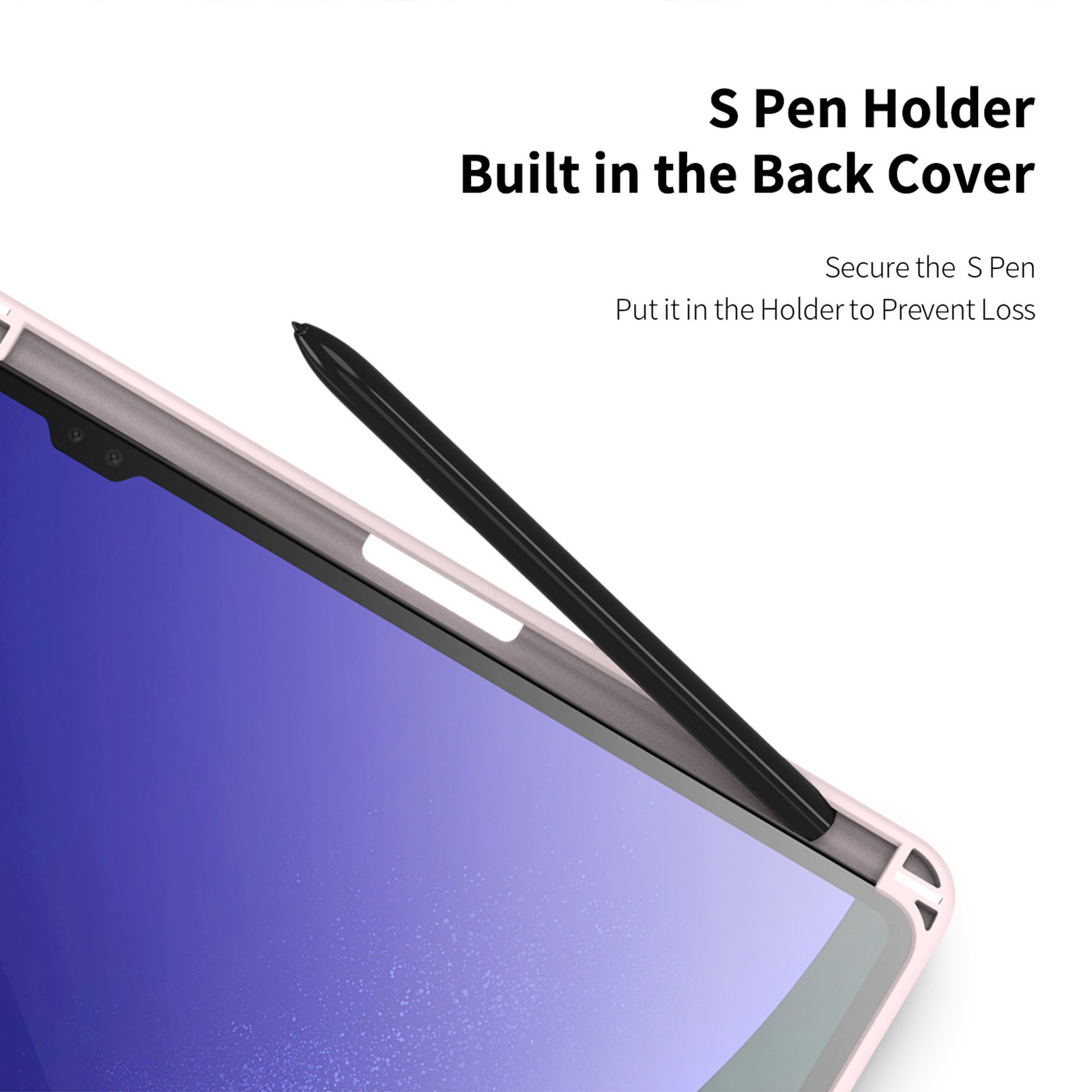 Custodia In Silicone LOVE MEI Per S Pen Di Galaxy Tab S7/S8/S9 E Ultra, Antiscivolo, Presa Comoda, Blu, Design Retrò