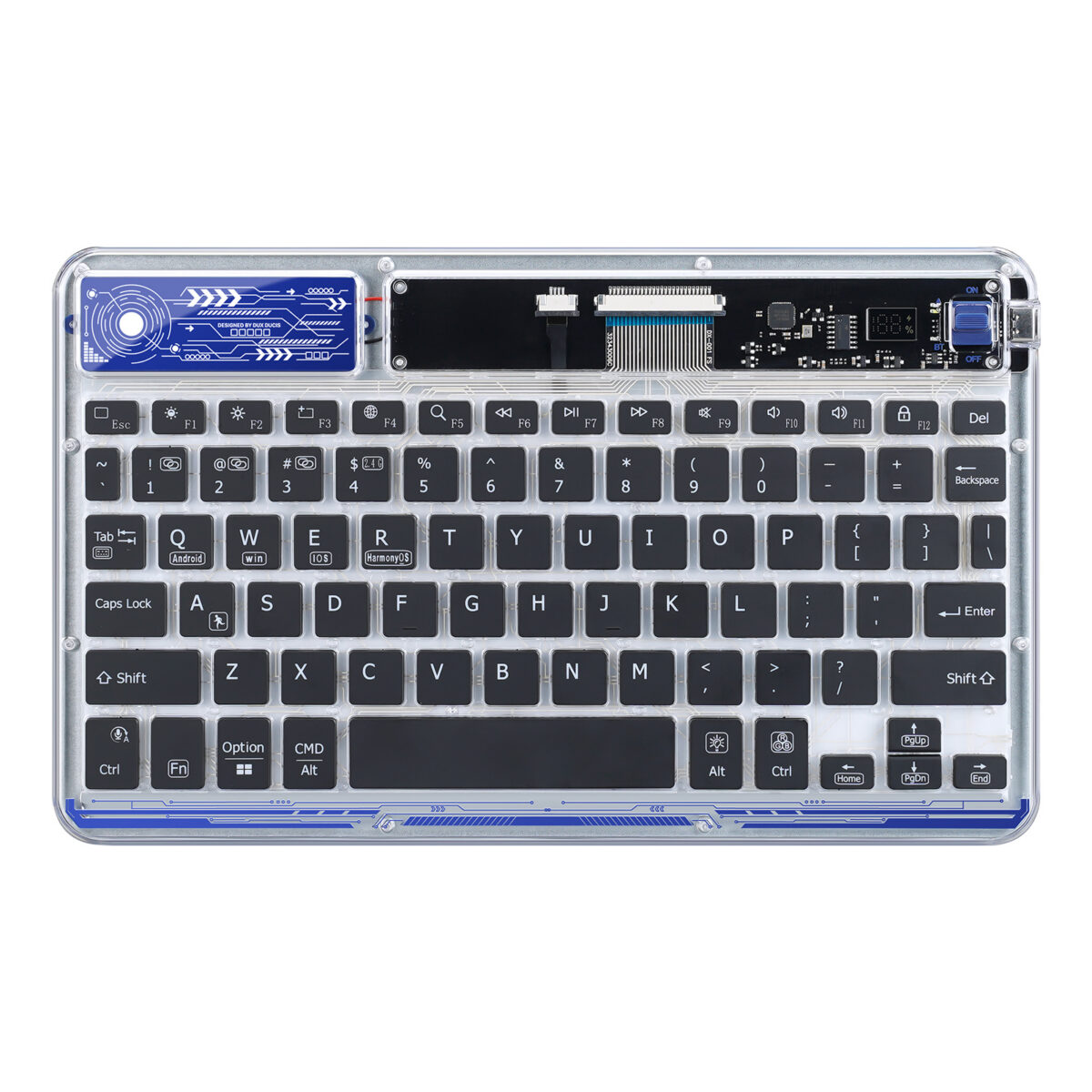 CK Series Universal Bluetooth Keyboard with 7-Color Backlight