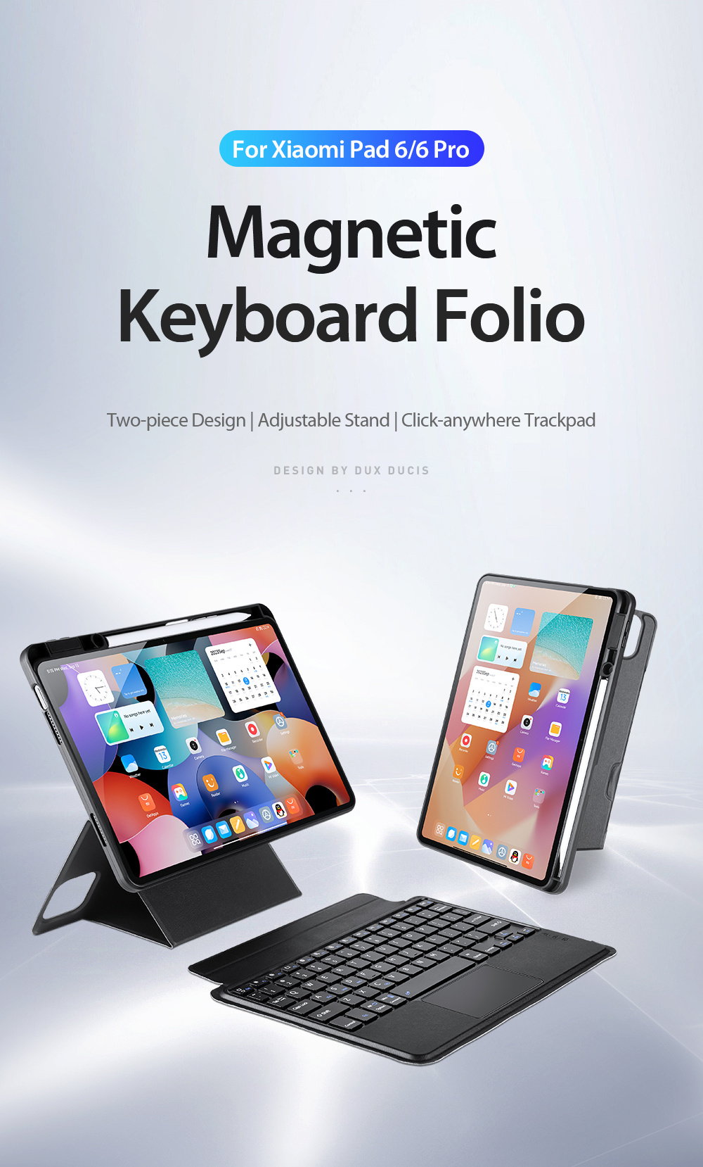 Xiaomi Pad 6 / 6 Pro Tablets Smart Magnetic Keyboard Folio Flip Case 11  inch