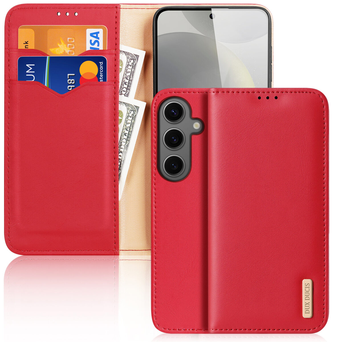Hivo Series Leather Wallet Case for Samsung Galaxy S24 Plus