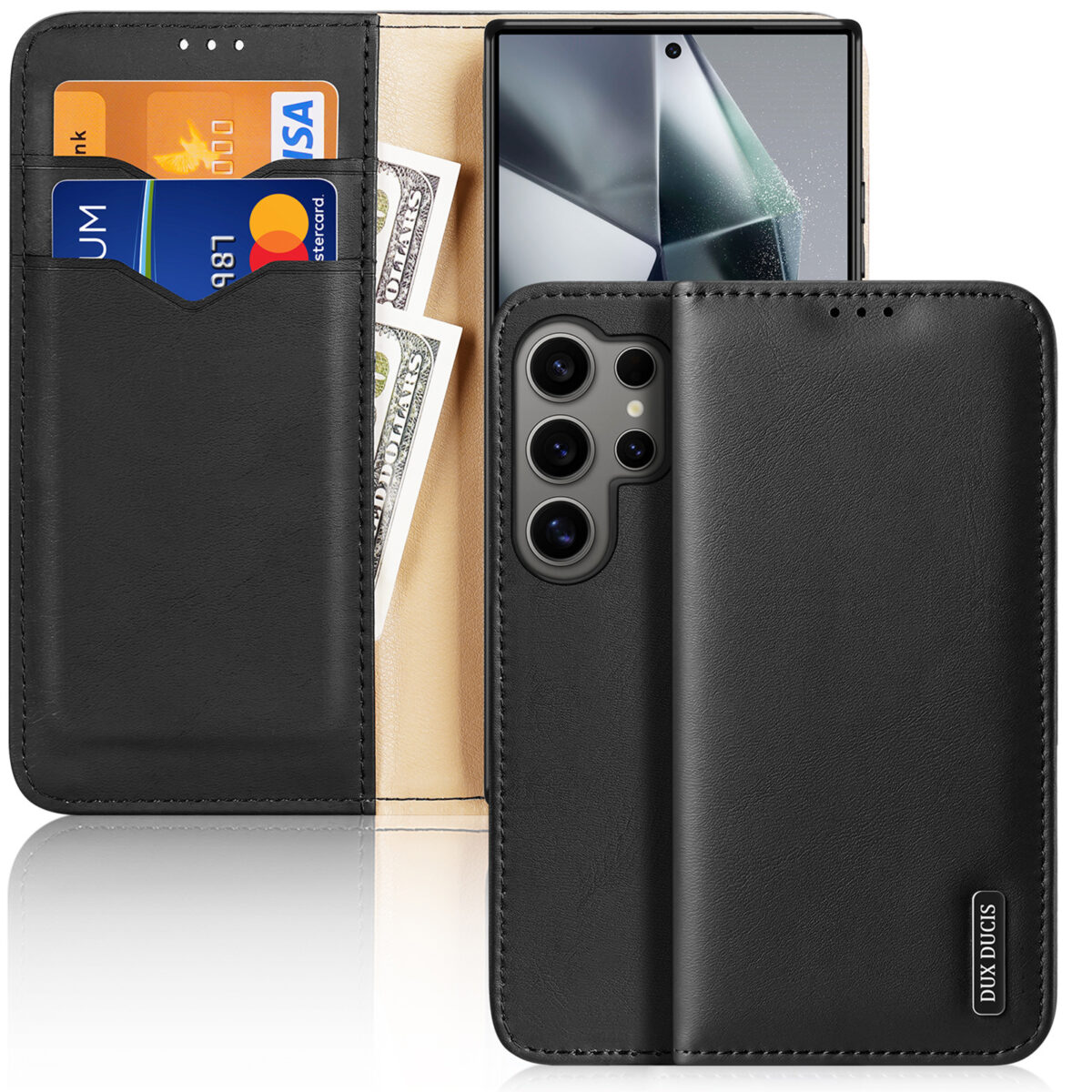 Hivo Series Leather Wallet Case for Samsung Galaxy S24 Ultra