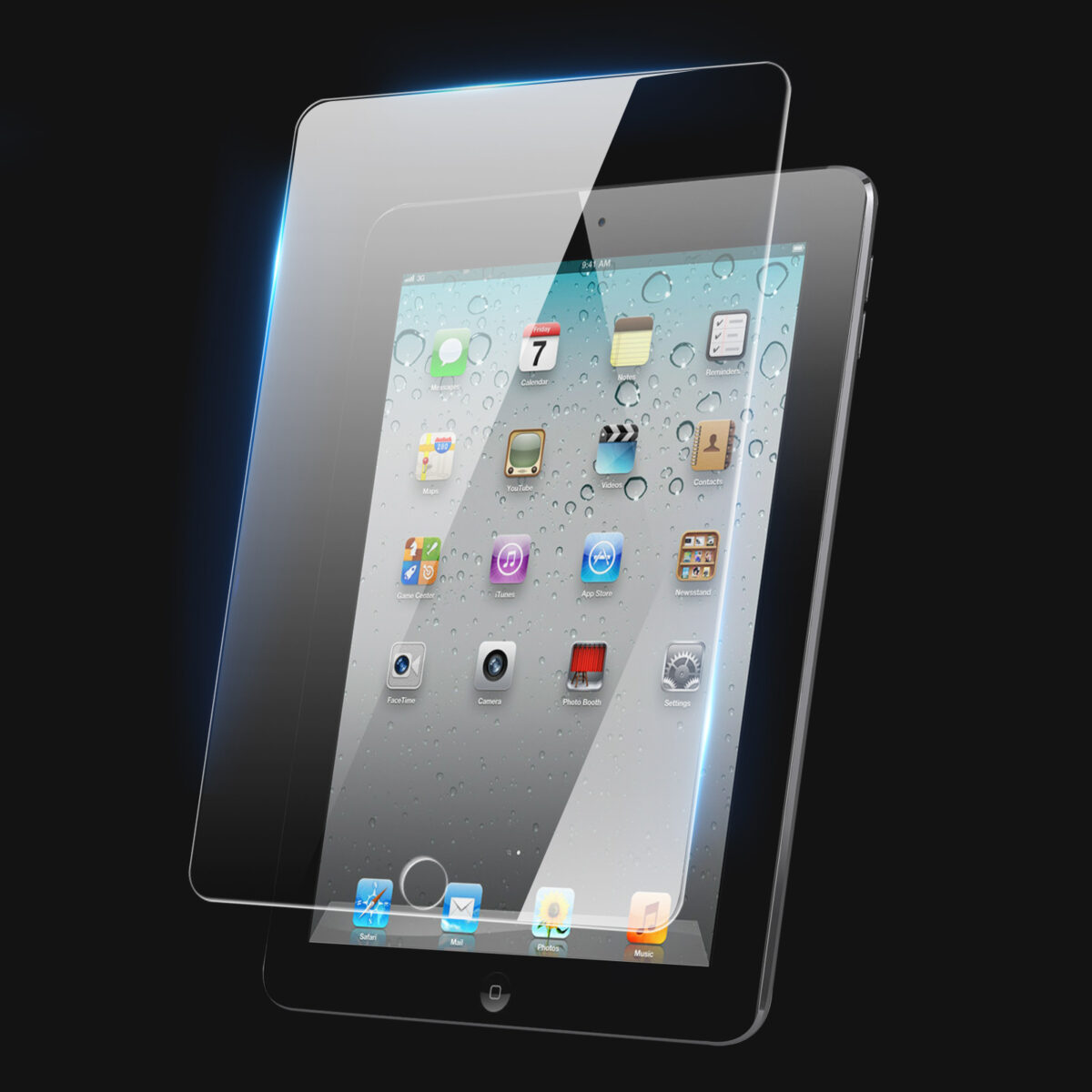 Tempered Glass Screen Protector for iPad 2 / 3 / 4