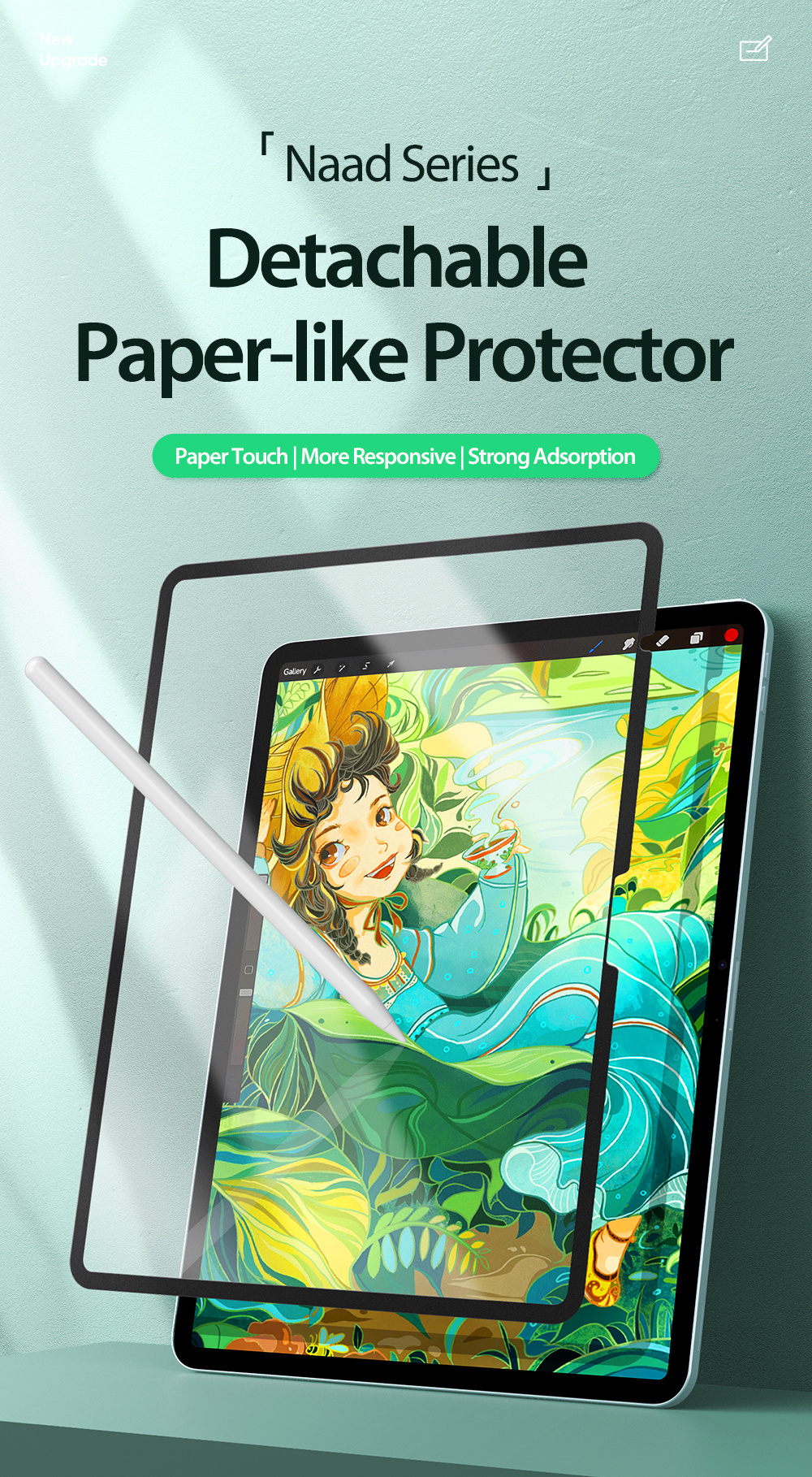 Naad Series Paperlike Screen Protector for iPad Air 13(2024) Phone Cases, Tablet Cases