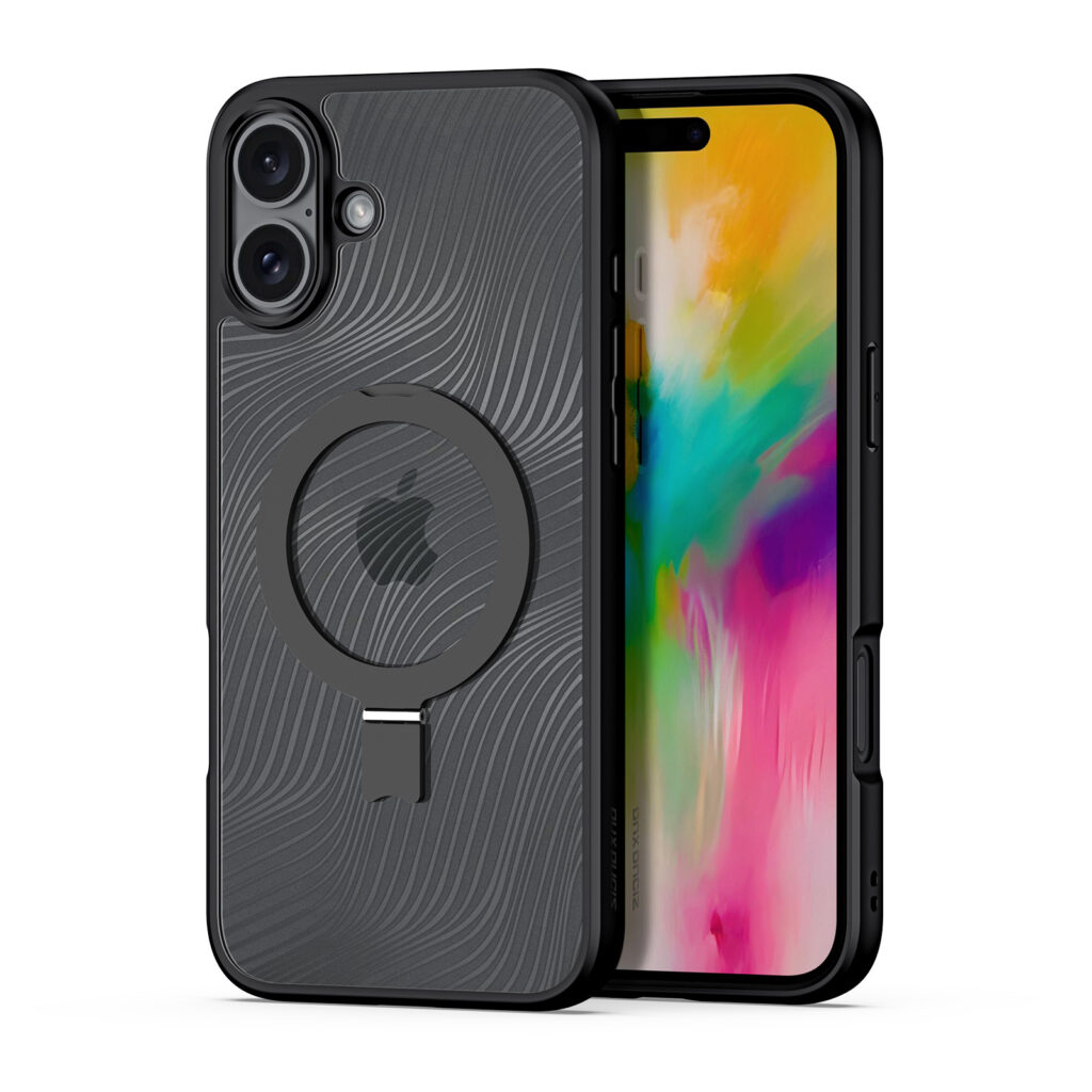 Aimo Mag Series MagSafe Back Cover with Folding Stand for iPhone 16