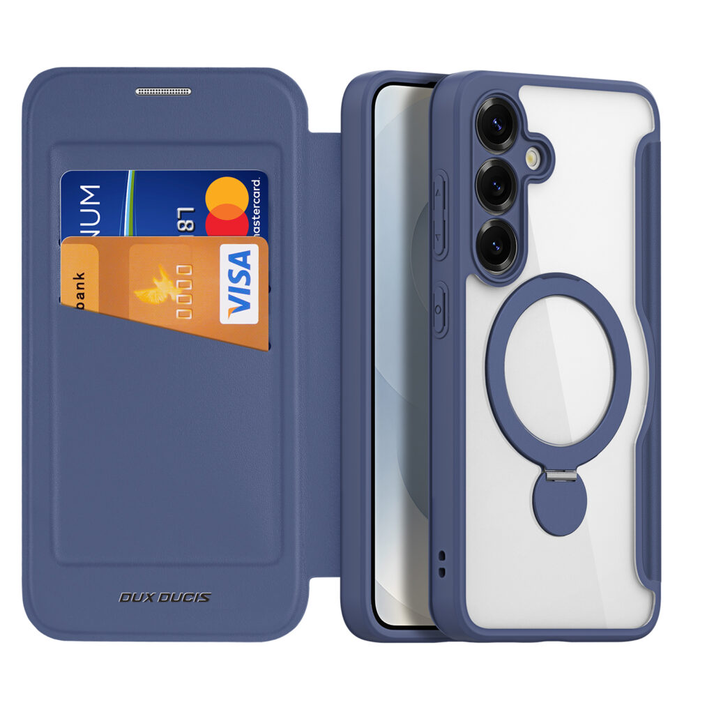 Skin X Pro Series Folio Magnetic Case with 360° Ring Stand for Samsung S25