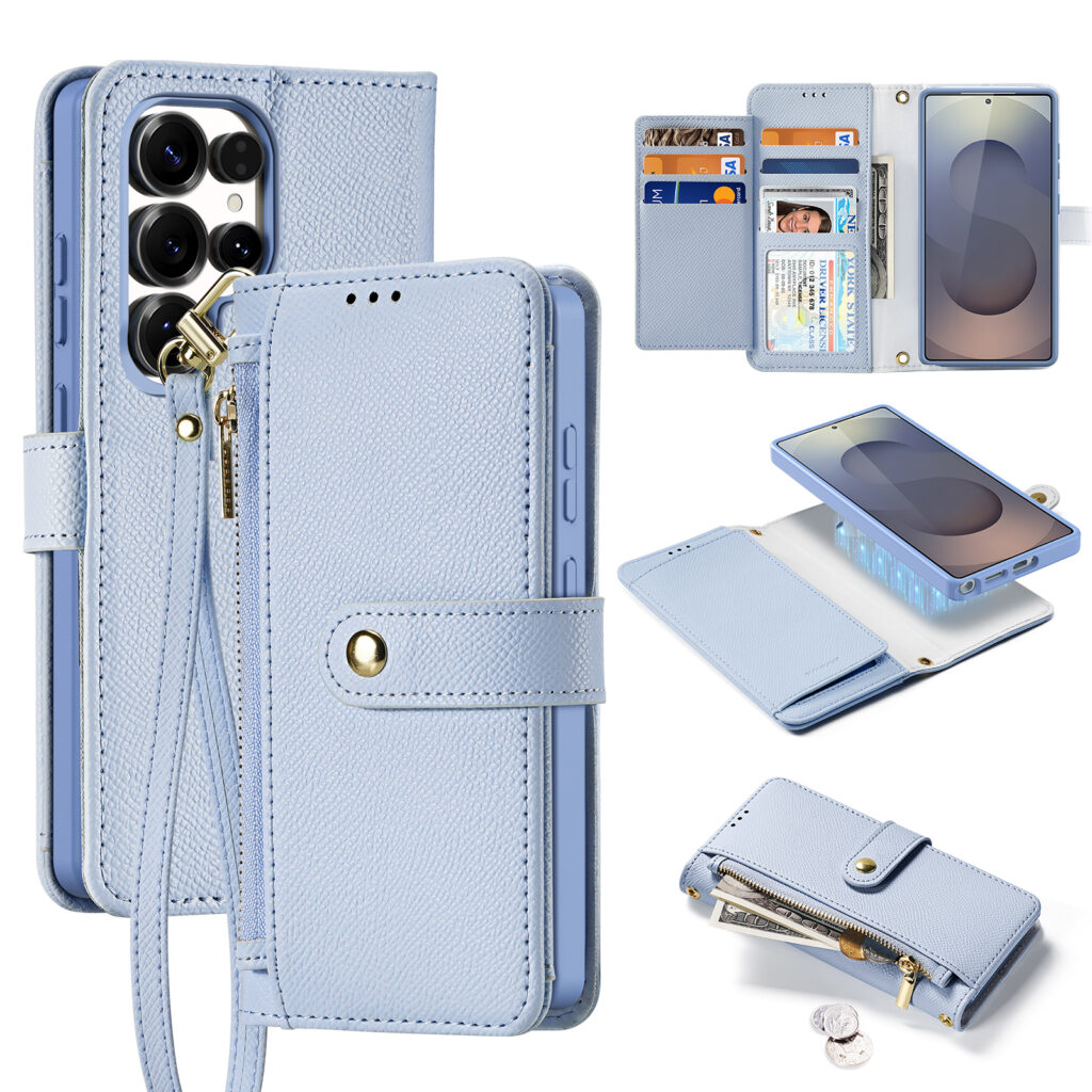Lawa Series Detachable Wallet Case for Samsung Galaxy S25 Ultra