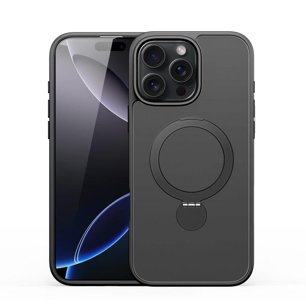 Yind Series Back Cover with Folding Stand for iPhone 16 Pro