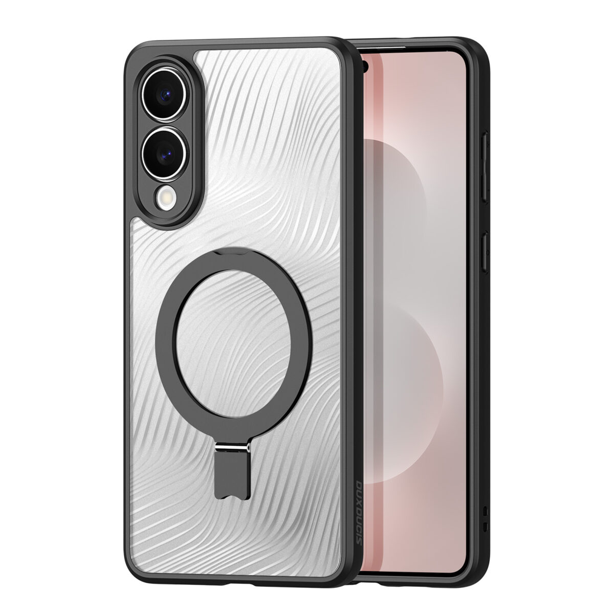 Aimo Mag Series MagSafe Back Cover with Folding Stand for Samsung S25 Edge