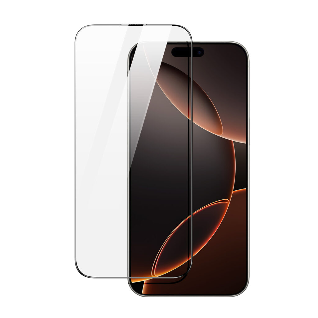 Roga Series Tempered Glass Screen Protector with Dust-free Auto Alignment Kit for iPhone 16 Pro