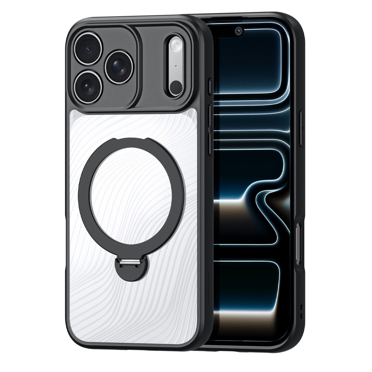 Aimo Mag Series MagSafe Back Cover with Folding Stand for iPhone 17 Pro Max