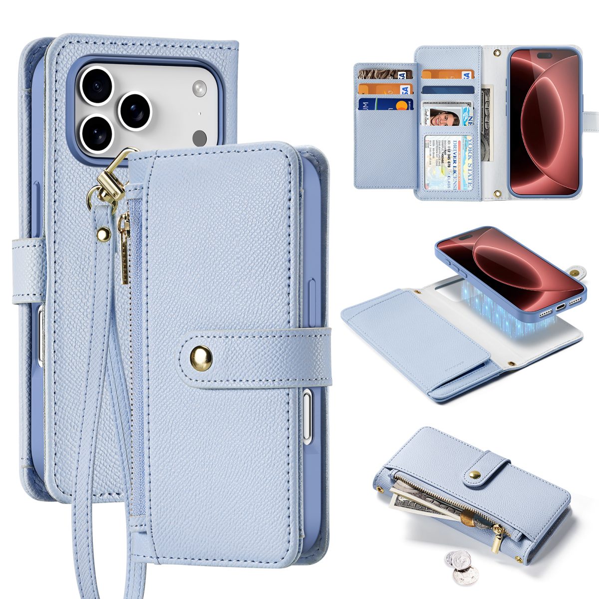 Lawa Series Detachable Wallet Case for iPhone 18 Pro / 17 Pro