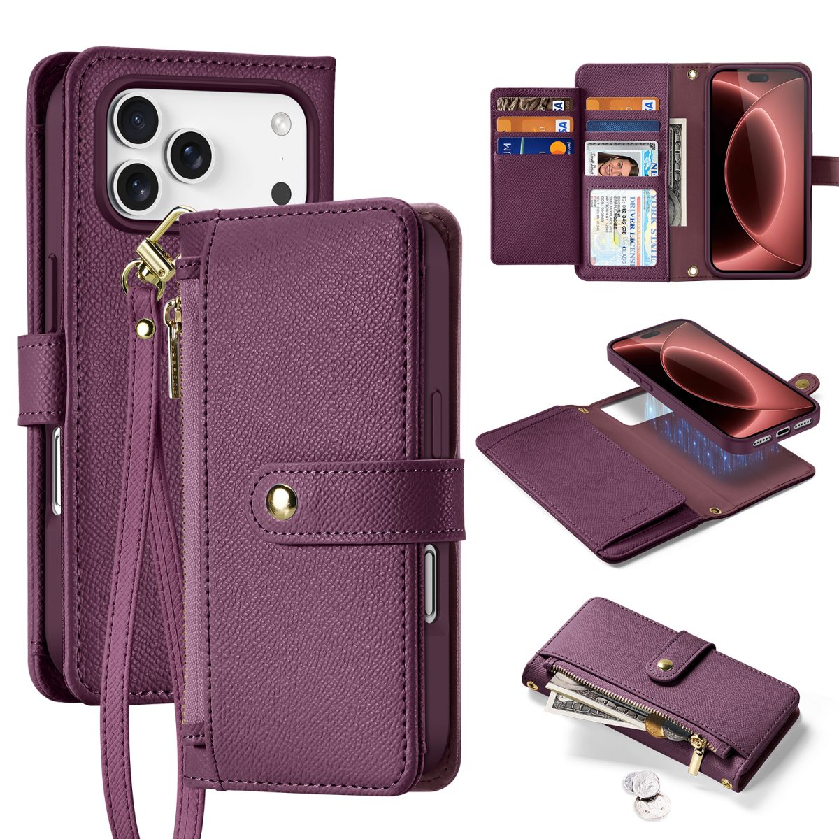Lawa Series Detachable Wallet Case for iPhone 18 Pro Max / 17 Pro Max