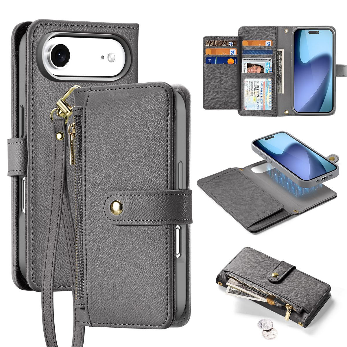 Lawa Series Detachable Wallet Case for iPhone Air