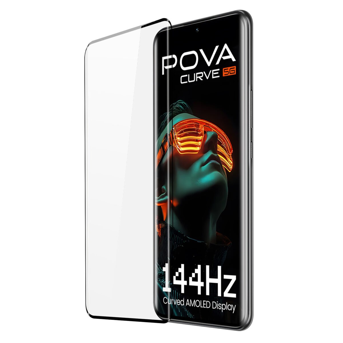 Tempered Glass Screen Protector for Tecno Pova Curve