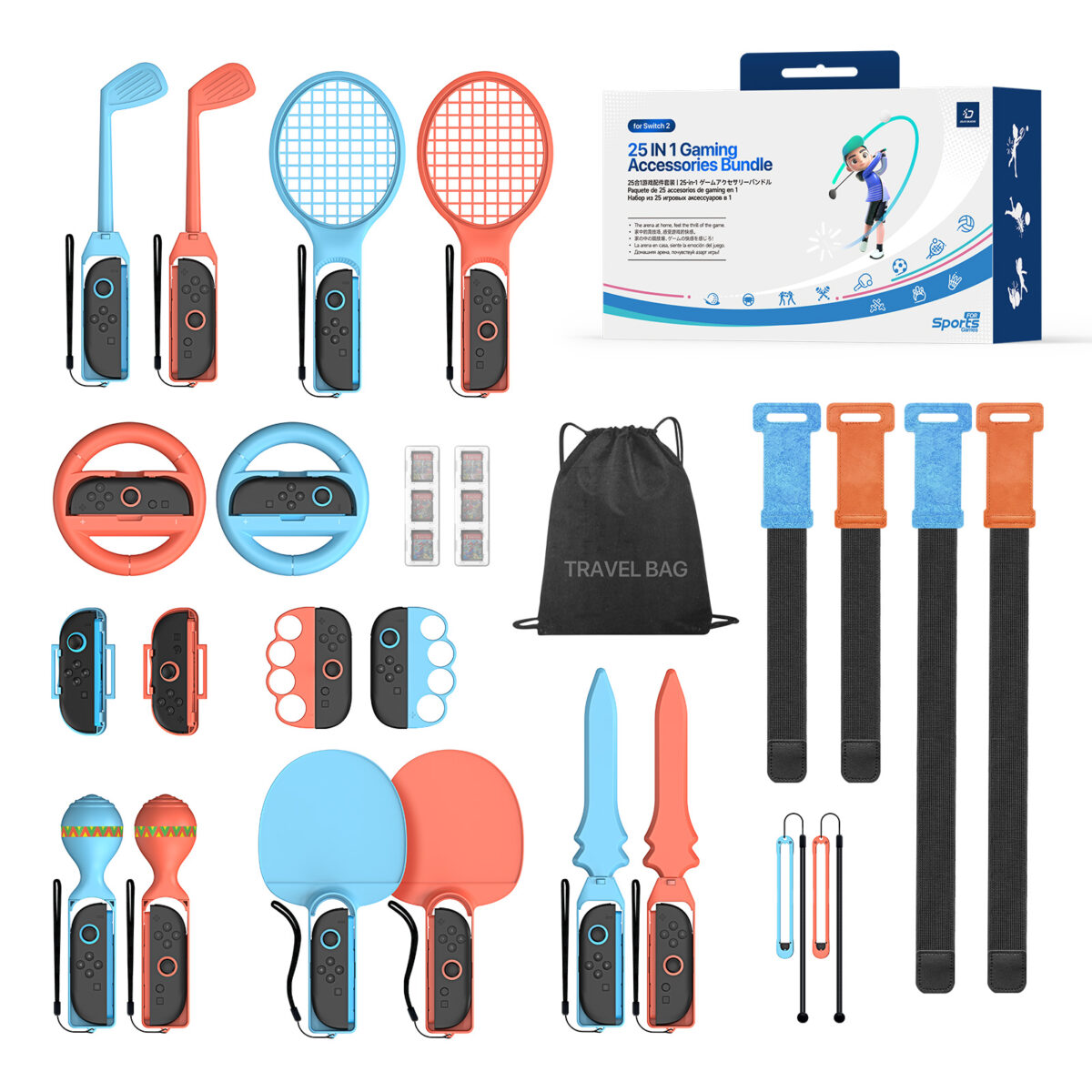 25-IN-1 Sports Game Accessory Kit for Switch 2