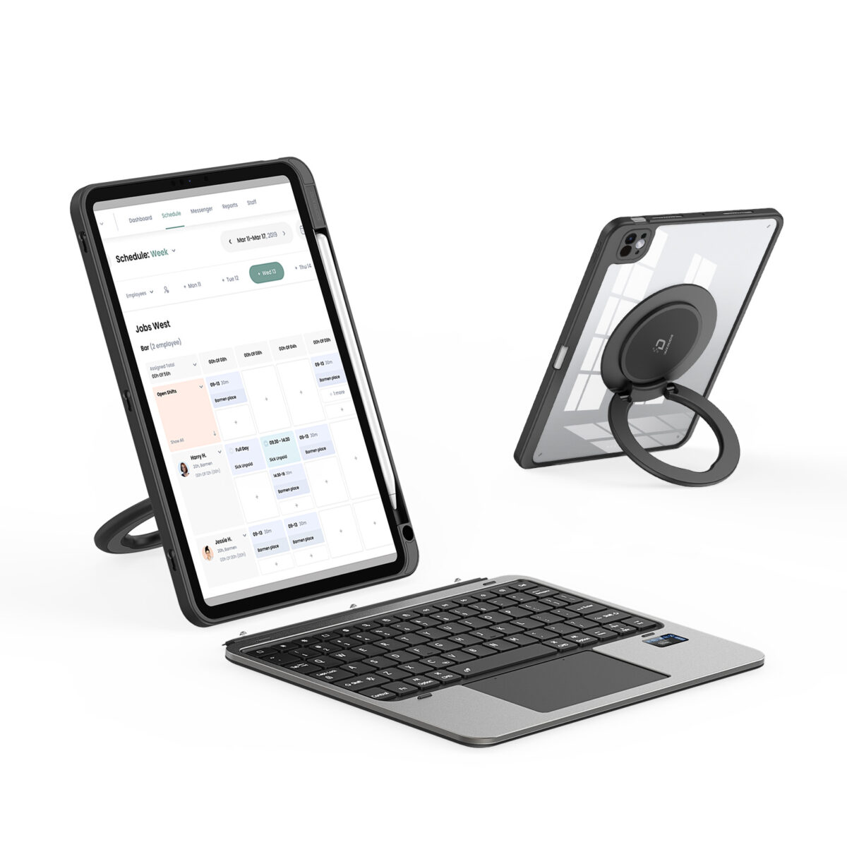 VK Series Keyboard with Protective Case for iPad Pro 11 (2024)