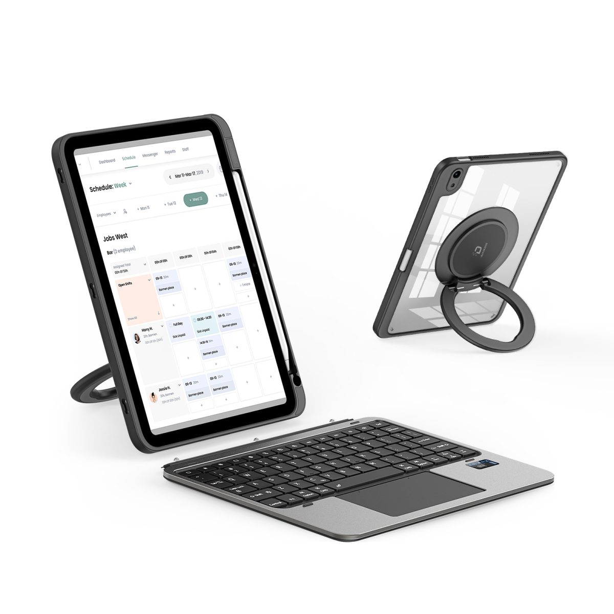 VK Series Keyboard with Protective Case for iPad 10 (2022) / 11 (2025)