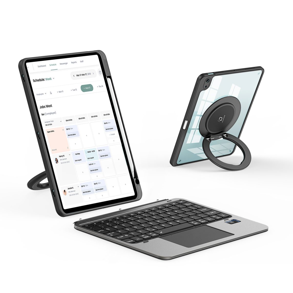 VK Series Keyboard with Protective Case for iPad Air 11 (2024/2025) / iPad Air 4 / 5 10.9