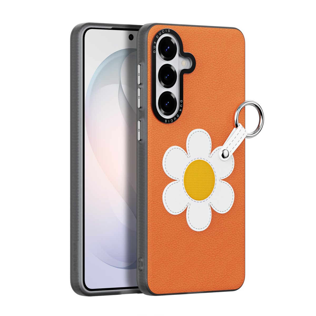 LUVY Series PU Leather Ring-Style Phone Case for Samsung S26