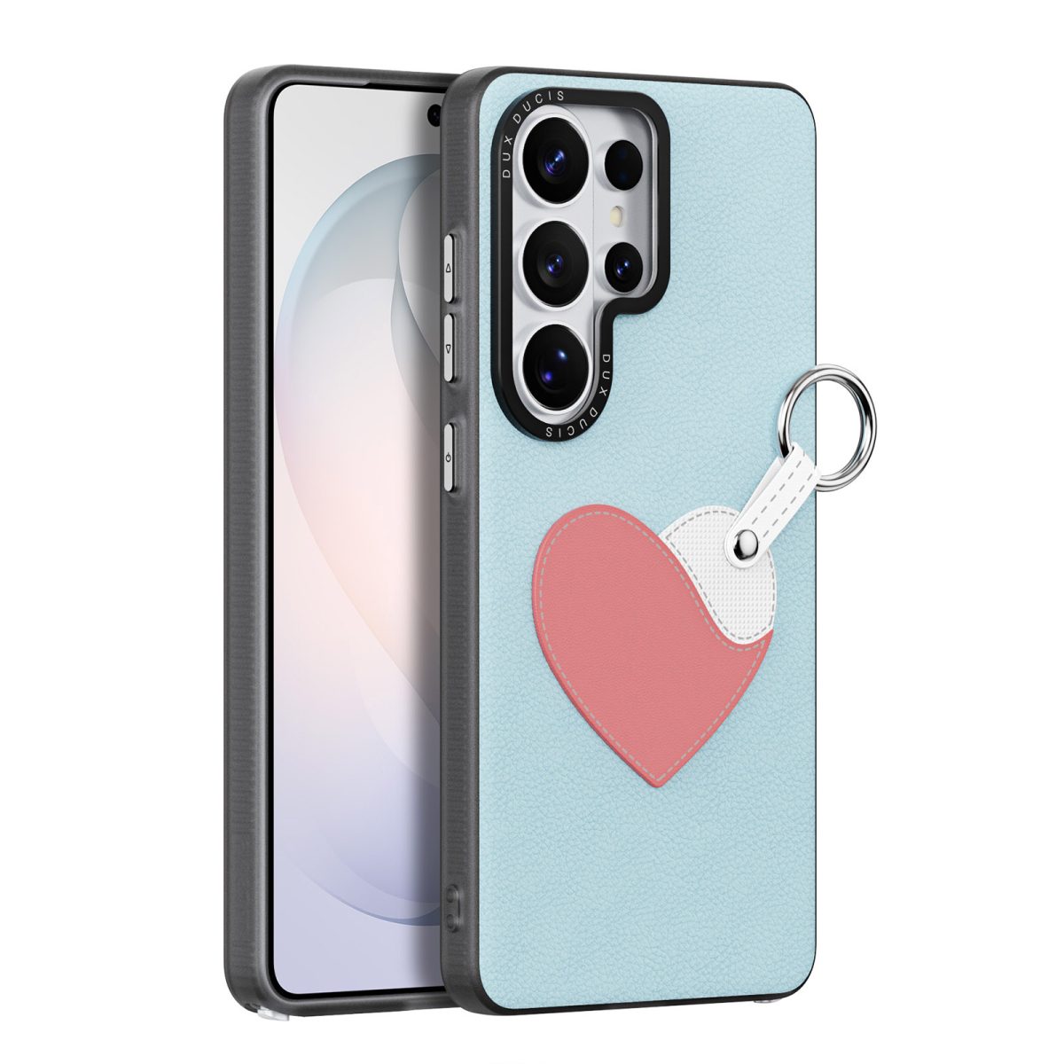 LUVY Series PU Leather Ring-Style Phone Case for Samsung S26 Ultra