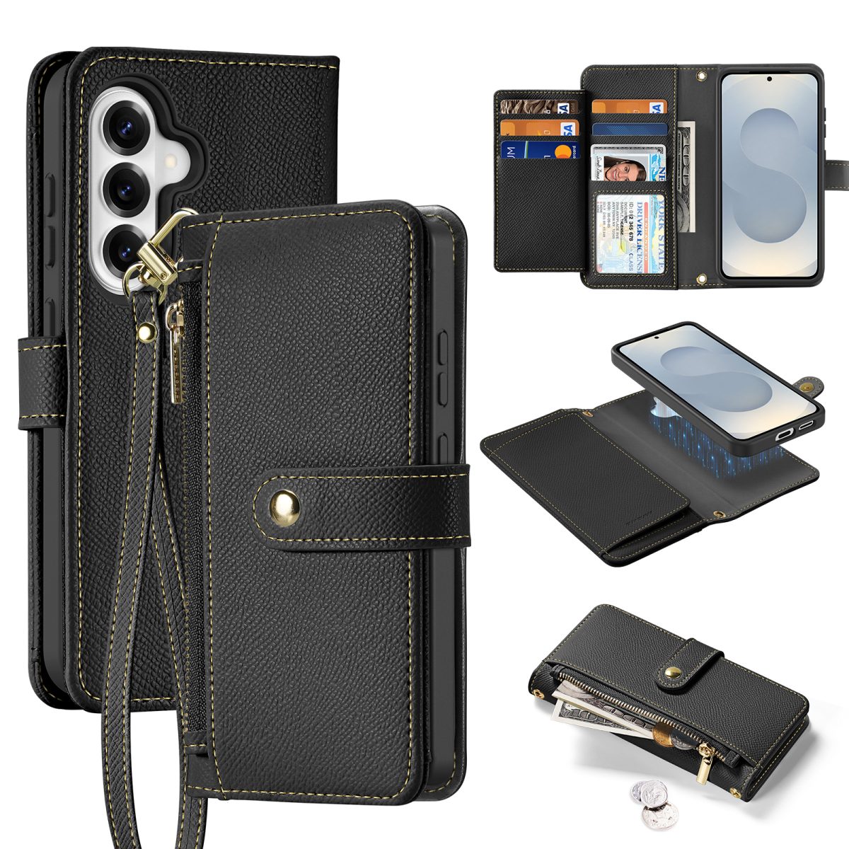 Lawa Series Detachable Wallet Case for Samsung Galaxy S26