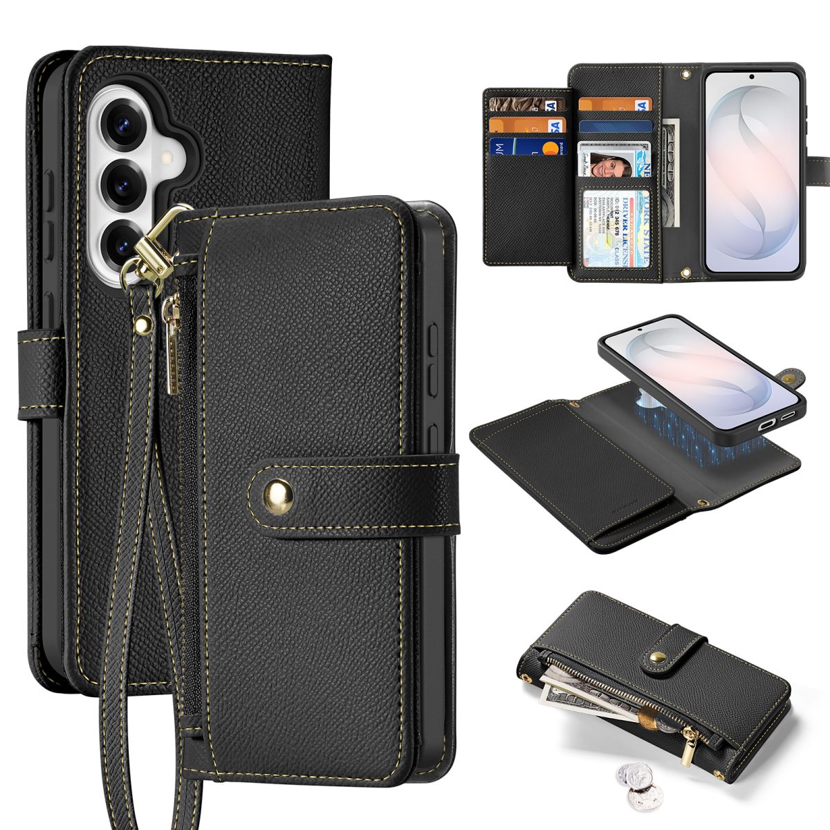 Lawa Series Detachable Wallet Case for Samsung Galaxy S26