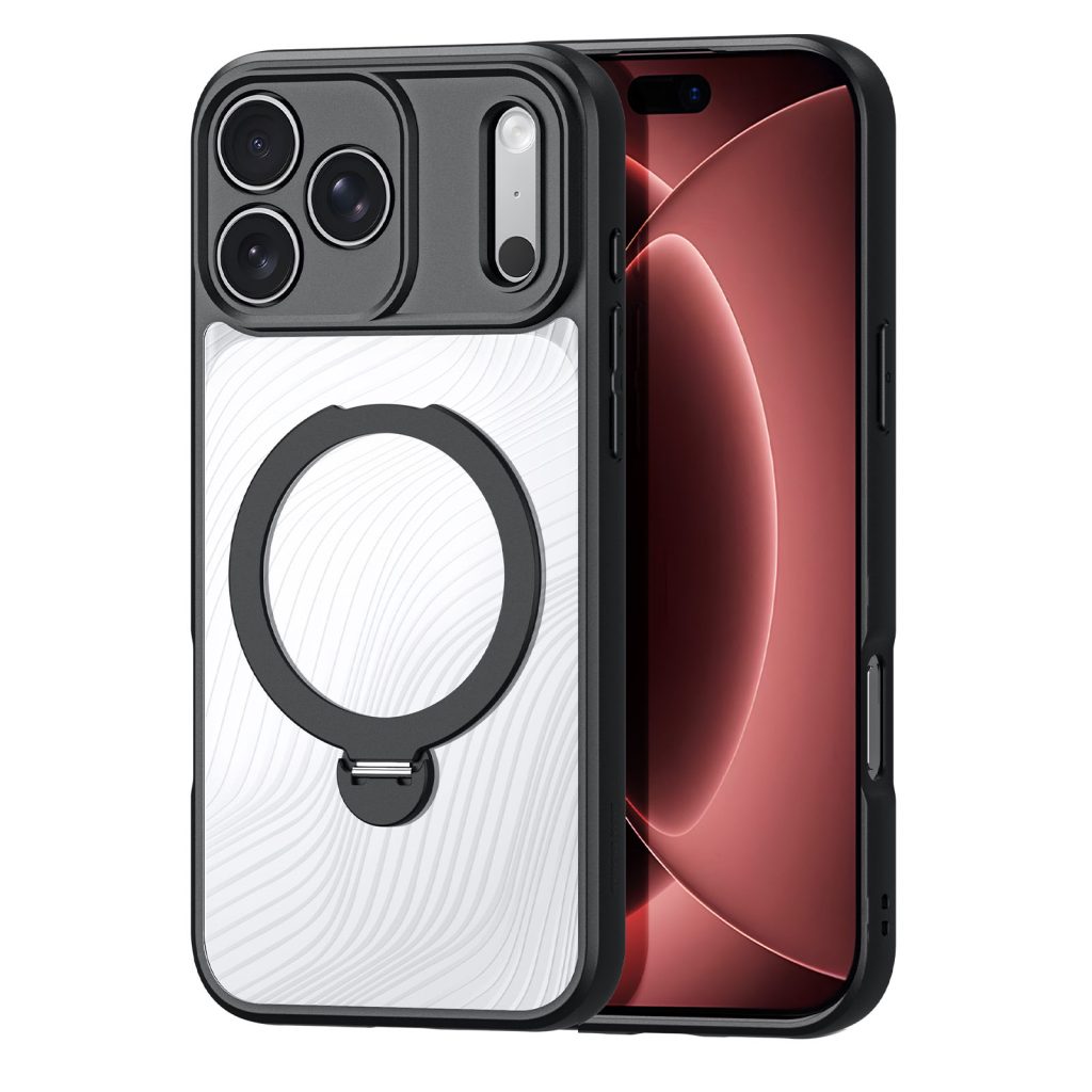 Aimo Mag Series MagSafe Back Cover with Folding Stand for iPhone 18 Pro / 17 Pro Aimo Mag Series MagSafe Back Cover with Folding Stand for iPhone 18 Pro / 17 Pro