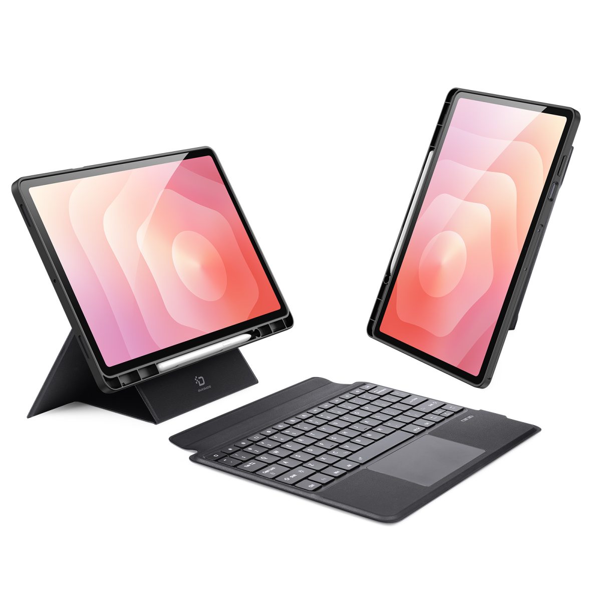 DK Series Keyboard with Protective Case for Samsung Tab S12 Plus (with Backlight)