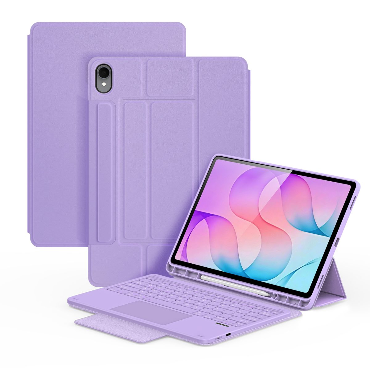 YK Series Keyboard with Protective Case for Samsung Tab S12 Plus